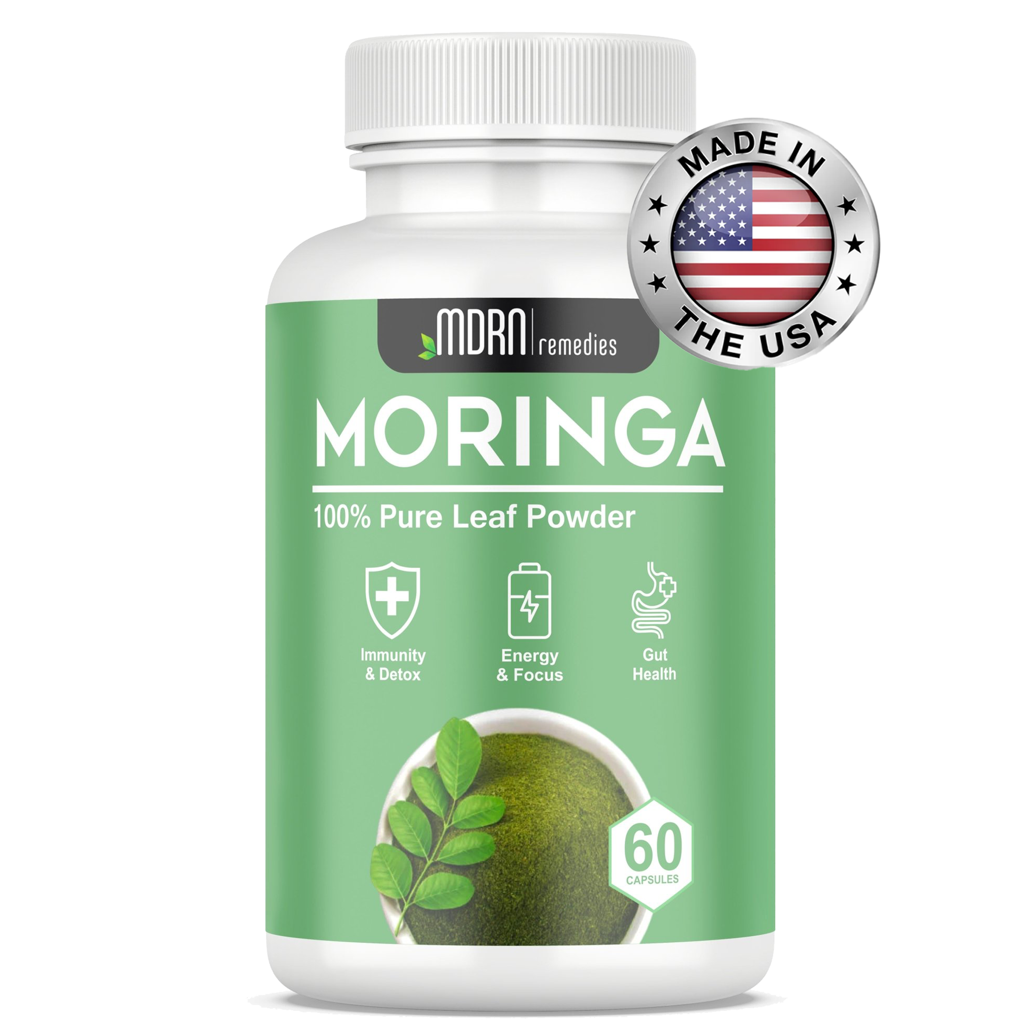 Pure Moringa Powder Capsules-superfood